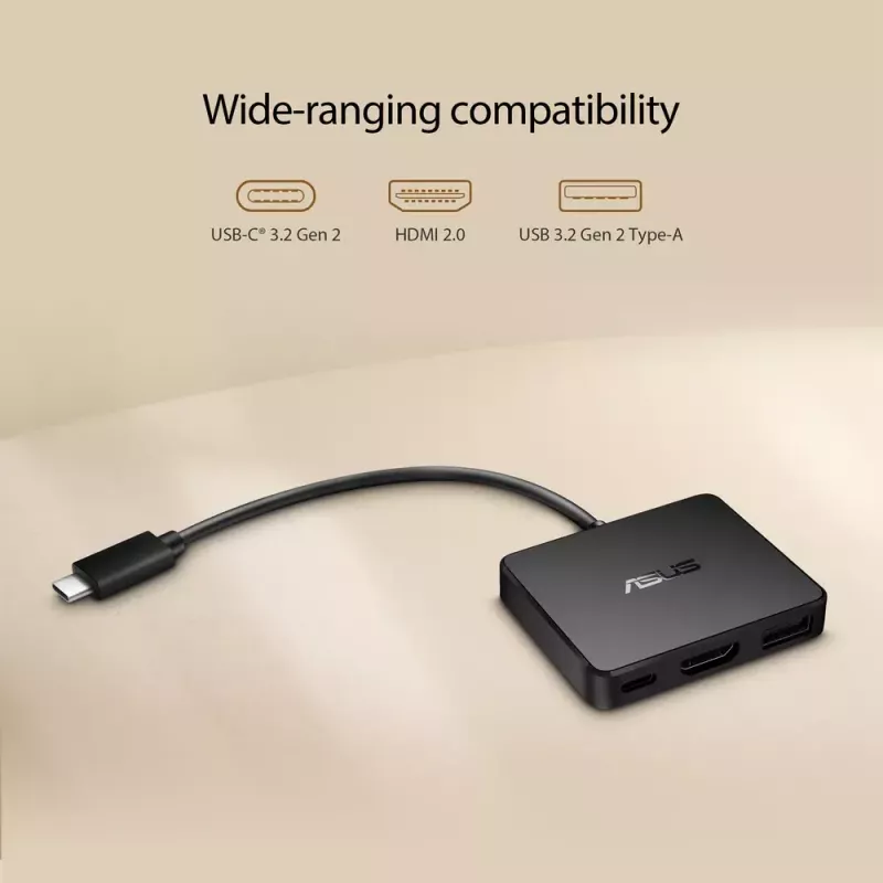 ASUS USB-C Mini Dock káblový USB 3.2 Gen 2 (3.1 Gen 2) Type-C čierna