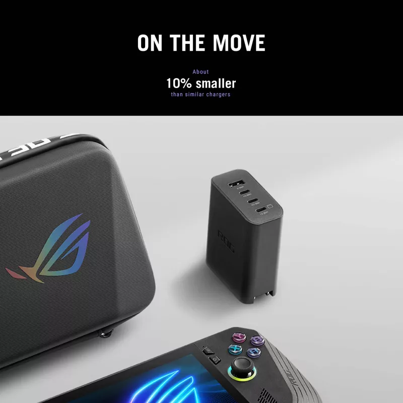 ASUS ROG 140W USB-C GaN univerzálna čierna AC rýchle nabíjanie interiér