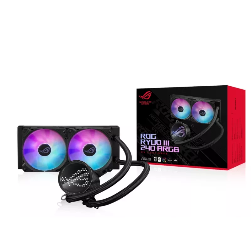 ASUS ROG Ryuo III 240 ARGB kvapalinové chladenie procesora 12 cm čierne