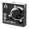 ARCTIC BioniX P120 (biely) – tlakovo optimalizovaný 120-mm herný ventilátor s PWM PST