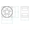 Ventilátor ARCTIC S4028-6K 40 mm 250-6000 RPM fluidné dynamické ložisko