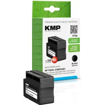 KMP PRINTTECHNIK AG kompatibilná atramentová kazeta - H104 - s HP CN 053 AE 932 XL - čierna