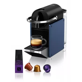 Kapsulový kávovar De’Longhi Pixie EN127.BL — systém Nespresso, 1 l nádržka na vodu, 19 bar, 1260 W, 235×117×324 mm, 2,5 kg
