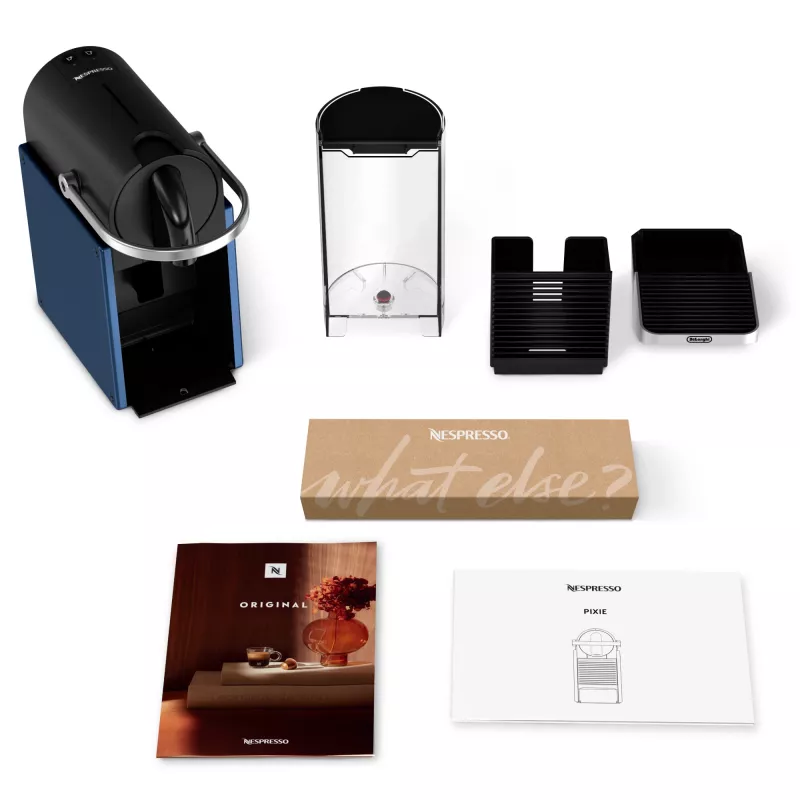 De'Longhi Nespresso Pixie EN127.BL kávovar na kapsuly, nádrž na vodu 1 l, 19 bar, 1260 W, modrý