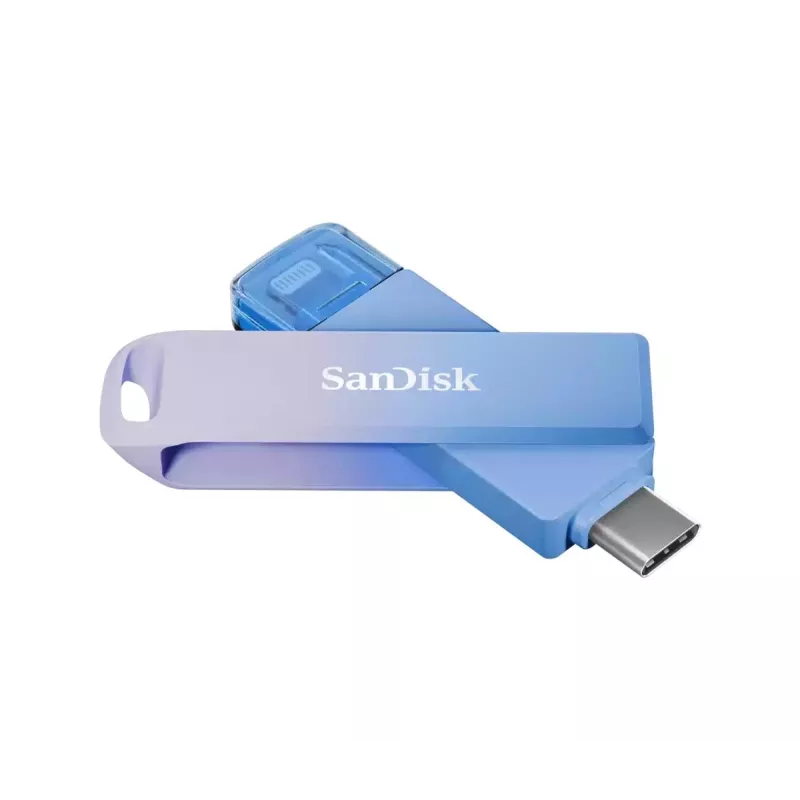WESTERN DIGITAL SanDisk Creator Phone Drive – 256 GB USB kľúč – USB-C/Lightning – modrá