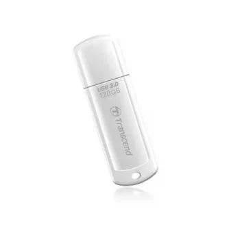 TRANSCEND Jetflash 730 - 128GB USB kľúč - USB 3.0 - biela