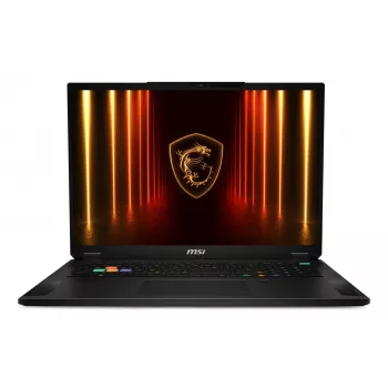 MSI Stealth 18 HX AI A2XWIG-042 Intel Core Ultra 9 275HX notebook 45,7 cm (18 palcov) UHD+ 64 GB DDR5-SDRAM 2 TB SSD NVIDIA GeForce RTX 5080 Wi-Fi 7 (802.11be) Windows 11 Pro čierny
