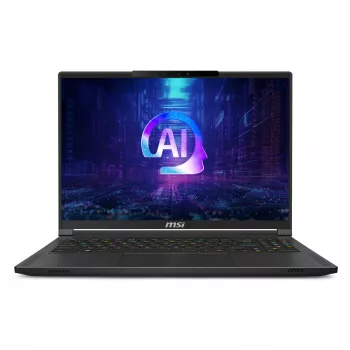 MSI Stealth A16 AI+ A3XWIG-043 AMD Ryzen AI 9 HX 370 notebook 40,6 cm (16 palcov) Quad HD+ 32 GB LPDDR5x-SDRAM 2 TB SSD NVIDIA GeForce RTX 5080 Wi-Fi 7 (802.11be) Windows 11 Home čierny