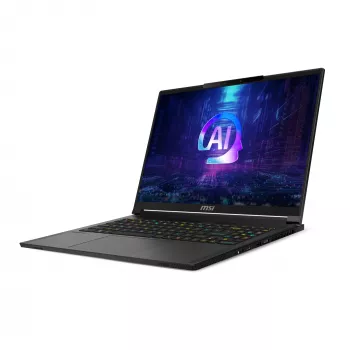 MSI Stealth A16 AI+ A3XWIG-043 AMD Ryzen AI 9 HX 370 notebook 40,6 cm (16 palcov) Quad HD+ 32 GB LPDDR5x-SDRAM 2 TB SSD NVIDIA GeForce RTX 5080 Wi-Fi 7 (802.11be) Windows 11 Home čierny