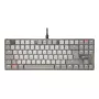 Mechanická tenkeyless klávesnica Cherry KC 500 MX LP TKL — QWERTZ nemecká, USB, 88 klávesov, sivá