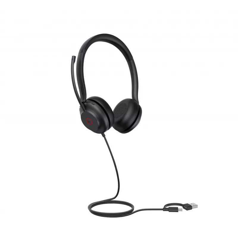 Yealink UH35 Dual UC USB-C/A headset, káblový, 20 - 20000 Hz, hovory/hudba, 139,5 g, headset, čierna