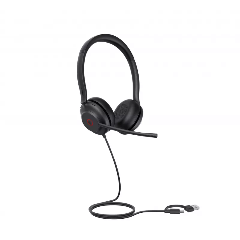 Yealink UH35 Dual UC USB-C/A headset, káblový, 20 - 20000 Hz, hovory/hudba, 139,5 g, headset, čierna