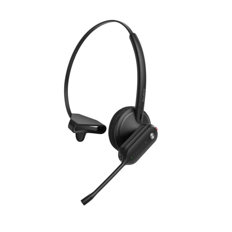 Yealink WH63 E2 UC headset, bezdrôtový, telefonovanie/hudba, 16 g, headset, čierna