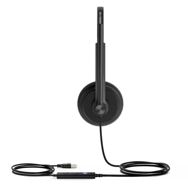 Yealink UH34 Lite Dual Teams headset, káblový, 20 - 20000 Hz, kancelária/call centrum, 110 g, headset, čierna