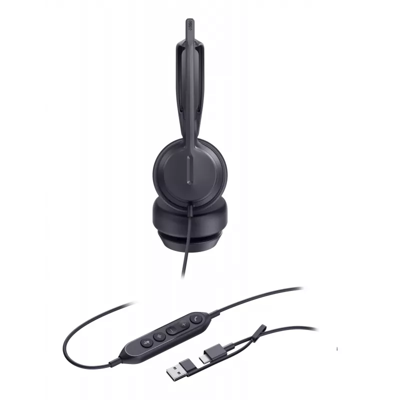 Yealink UH42 Dual UC USB-C/A headset, káblový, hovory/hudba, 20 - 20000 Hz, 160 g, headset, čierna