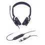 Yealink UH46 Dual Teams USB-C/A headset, káblový, 20 - 20000 Hz, kancelária/call centrum, 166 g, headset, čierna