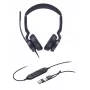 Yealink UH46 Dual UC USB-C/A headset, káblový, 20 - 20000 Hz, kancelária/call centrum, 166 g, headset, čierna