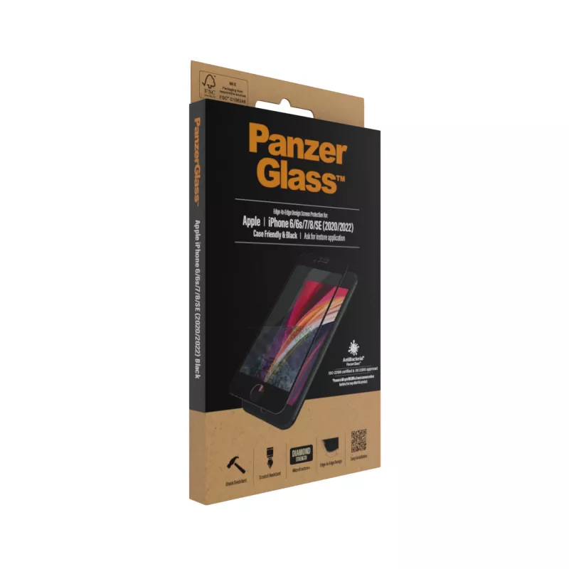PanzerGlass® ochrana displeja iPhone 8 | 7 | 6s | 6 | SE (2020/2022) | Edge-to-Edge