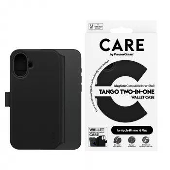 PanzerGlass CARE™ by ® Tango 2-in-1 puzdro s peňaženkou a MagSafe iPhone 16 Plus