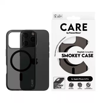 Puzdro PanzerGlass CARE by Flagship Case Urban Combat Smokey s čierna MagSafe iPhone '24 6,3 palca Pro