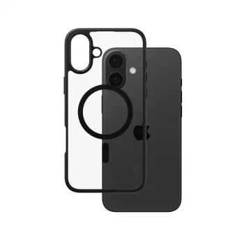 PanzerGlass CARE™ by ® Urban Combat puzdro transparentné s čiernym rámom a MagSafe pre iPhone 16 Plus