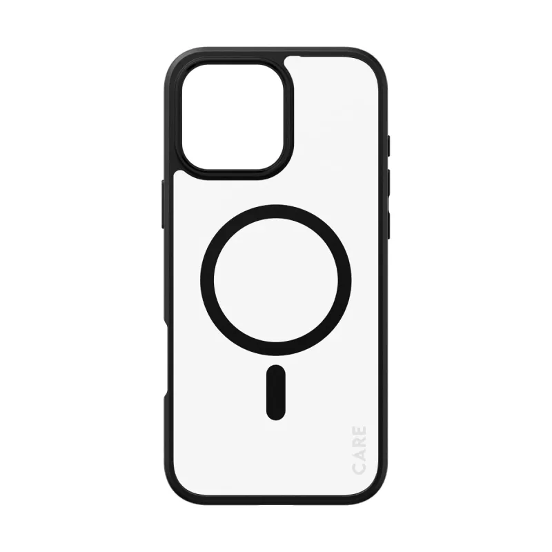 PanzerGlass CARE™ by ® Urban Combat puzdro transparentné s čiernym rámom a MagSafe pre iPhone 16 Pro Max