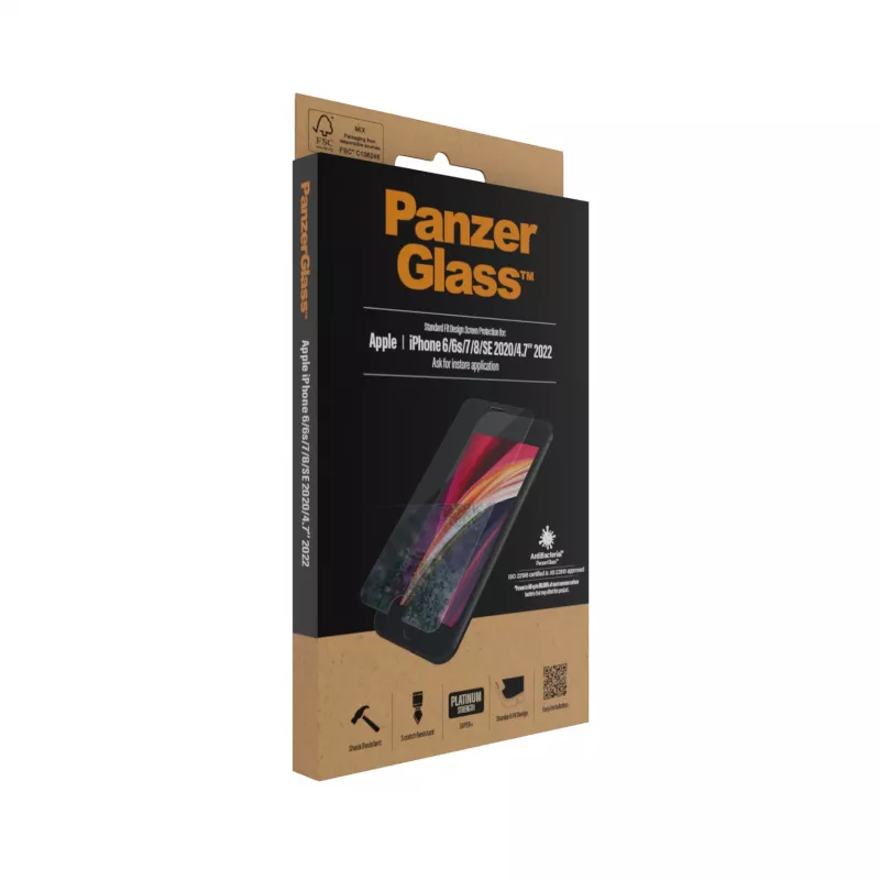 PanzerGlass ® ochrana displeja iPhone 8 | 7 | 6s | 6 | SE (2020/2022) | Standard Fit