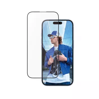 PanzerGlass ® ochrana displeja hliníkový rám iPhone 16 | 15 | Ultra-Wide Fit