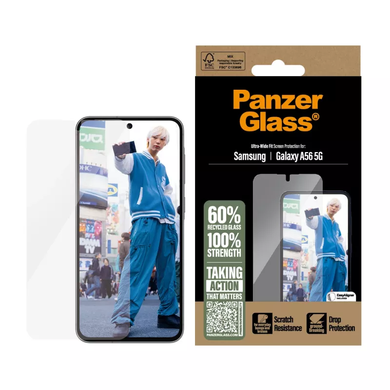 PanzerGlass® ochrana displeja Samsung Galaxy A56 5G | Ultra-Wide Fit s EasyAligner