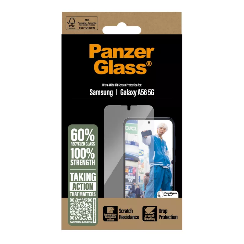 PanzerGlass® ochrana displeja Samsung Galaxy A56 5G | Ultra-Wide Fit s EasyAligner