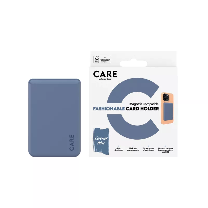 PanzerGlass CARE™ by ® držiak na karty modrý iPhone, puzdro, Apple, Apple - iPhone, modrá