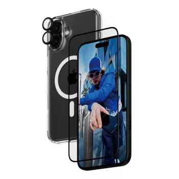 PanzerGlass ® 3-in-1 balenie ochrany iPhone 16 Plus