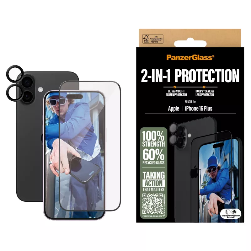 PanzerGlass 2-in-1 Bundle iPhone '24 6,7 palca B2863+1283