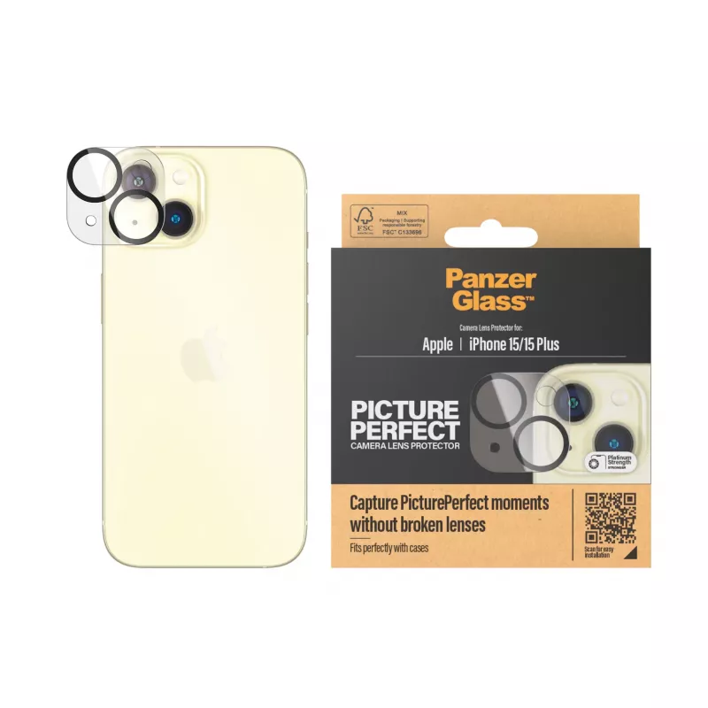 PanzerGlass ® PicturePerfect ochrana objektívu fotoaparátu iPhone 15 | 15 Plus