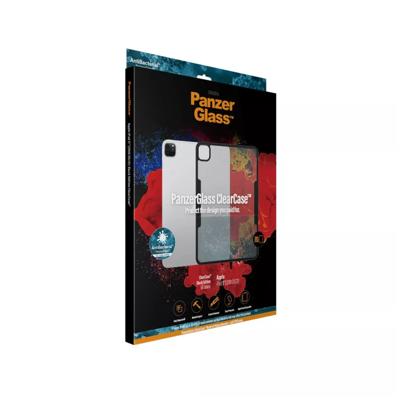 PanzerGlass ® ClearCase™ iPad Pro 11″ (2018, 2020-2022), kryt, Apple, Apple - iPad Pro 11″, 27,9 cm (11 palcov), čierna