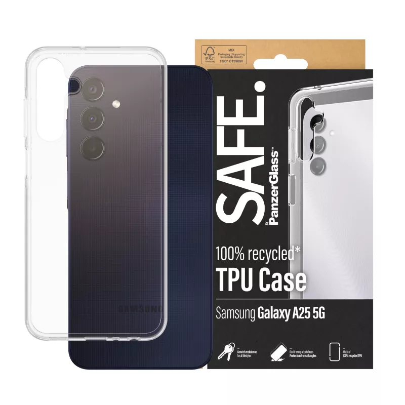 PanzerGlass SAFE. by ® TPU puzdro Samsung Galaxy A25 5G | transparentné
