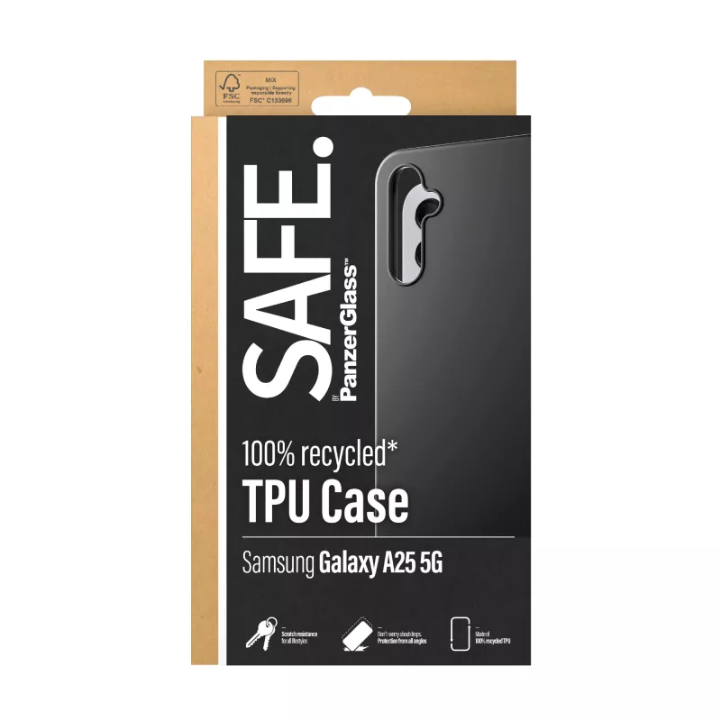 PanzerGlass SAFE. by ® TPU puzdro Samsung Galaxy A25 5G | čierna