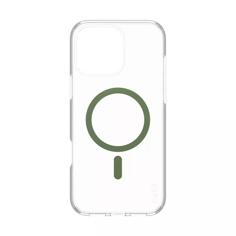 PanzerGlass CARE™ by ® Urban Combat puzdro transparentné so zeleným MagSafe pre iPhone 16 Pro Max
