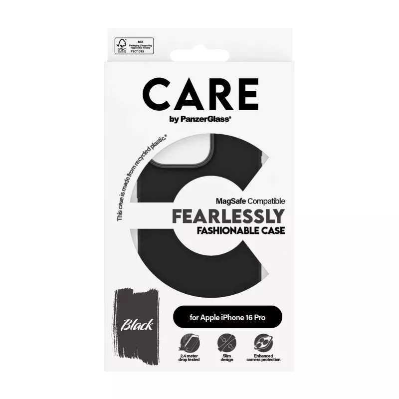 PanzerGlass CARE™ by ® puzdro čierna s MagSafe iPhone 16 Pro