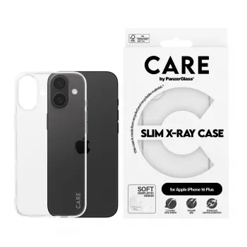 PanzerGlass CARE™ by ® X-Ray puzdro iPhone 16 Plus, kryt, Apple, Apple - iPhone 16 Plus, transparentné
