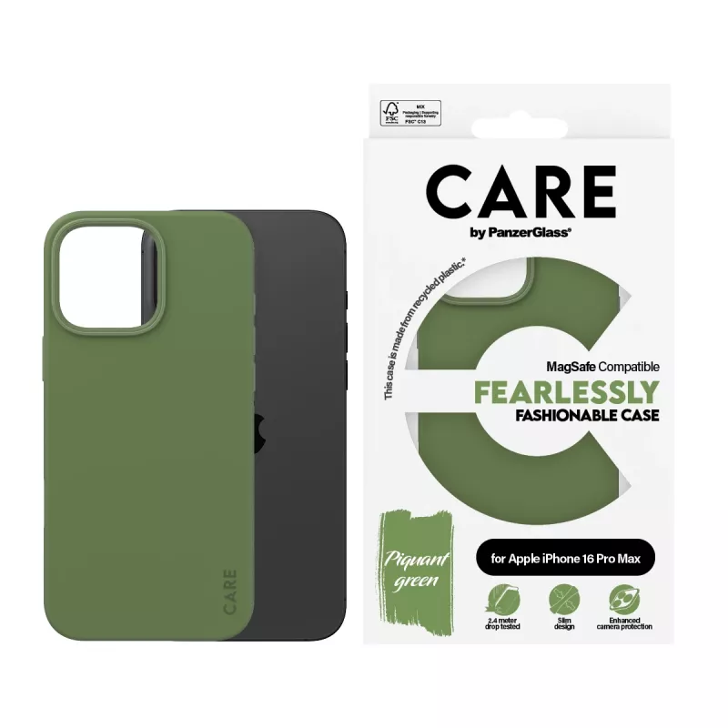 PanzerGlass CARE™ by ® puzdro zelená s MagSafe iPhone 16 Pro Max