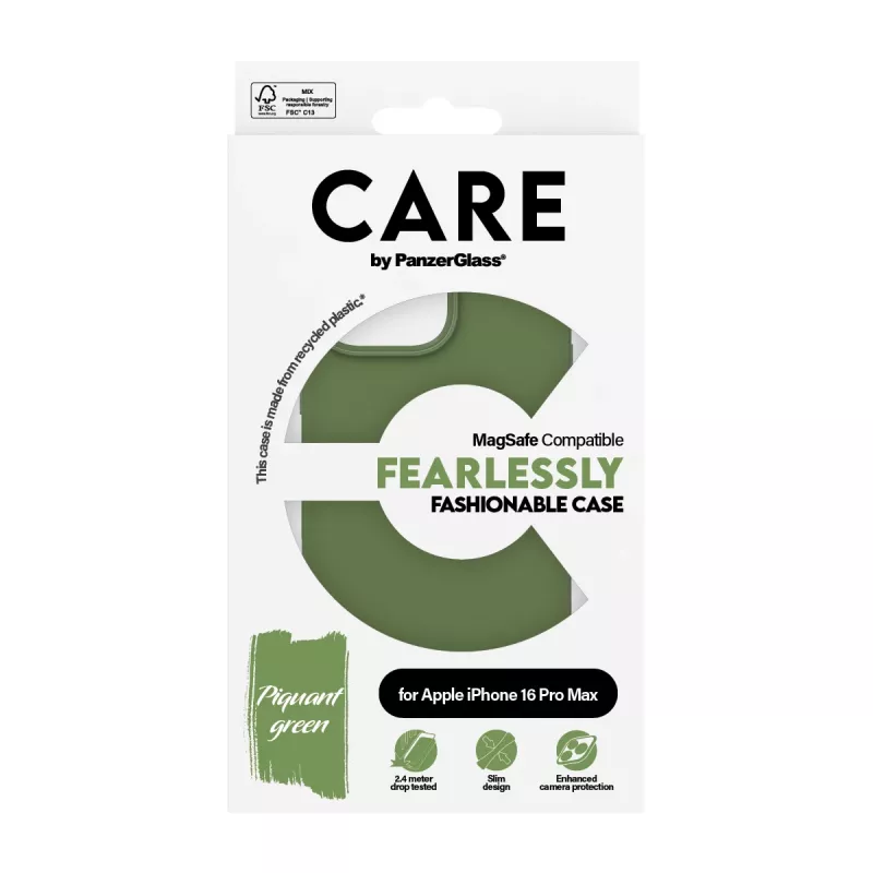 PanzerGlass CARE™ by ® puzdro zelená s MagSafe iPhone 16 Pro Max
