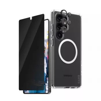 PanzerGlass CARE by ® Flagship 3-in-1 balenie súkromia Samsung Galaxy S25 Ultra odolné proti poškriabaniu nárazuvzdorné