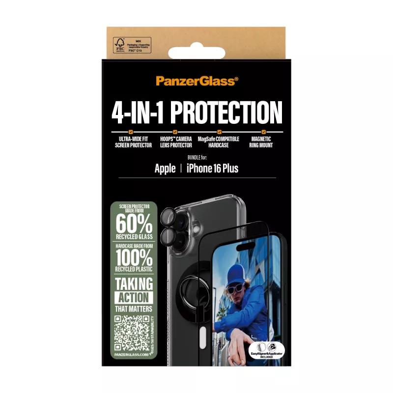 PanzerGlass ® 4-in-1 ochranný balík iPhone 16 Plus