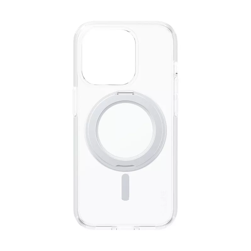 PanzerGlass CARE™ by ® puzdro transparentné so strieborným stojanom & MagSafe iPhone 15 Pro