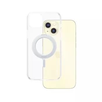 PanzerGlass CARE by ® Feature puzdro transparentné so strieborným stojanom & MagSafe iPhone 15 Plus