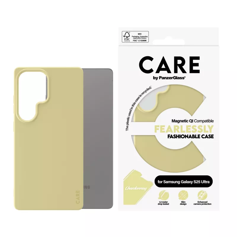 PanzerGlass CARE™ by ® puzdro Chardonnay s Qi kompatibilné Samsung Galaxy S25 Ultra