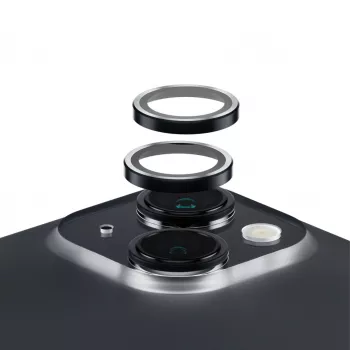 PanzerGlass ® Hoops® ochranné sklo šošovky fotoaparátu čierne iPhone 15 | 15 Plus