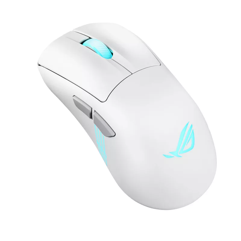ASUS ROG Keris II Origin WHT myš herná pravá ruka RF Wireless + Bluetooth + USB Type-A optická 42000 DPI