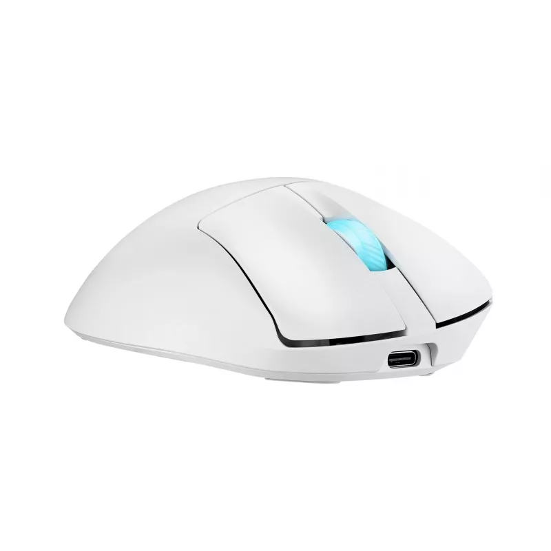 ASUS ROG Keris II Origin WHT myš herná pravá ruka RF Wireless + Bluetooth + USB Type-A optická 42000 DPI